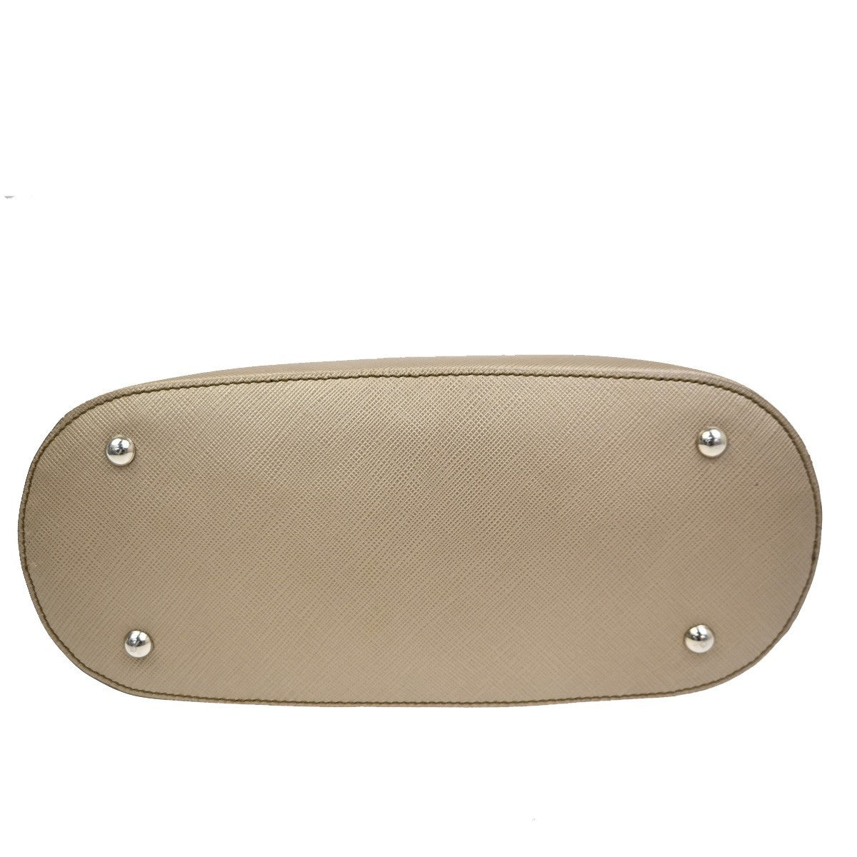 Salvatore Ferragamo Gancini handbag Leather, BEIGE, LEATHER, Handbag