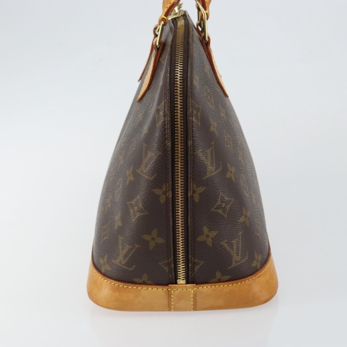 Louis Vuitton Alma Handbag Monogram Canvas, BROWN, CANVAS, Handbag
