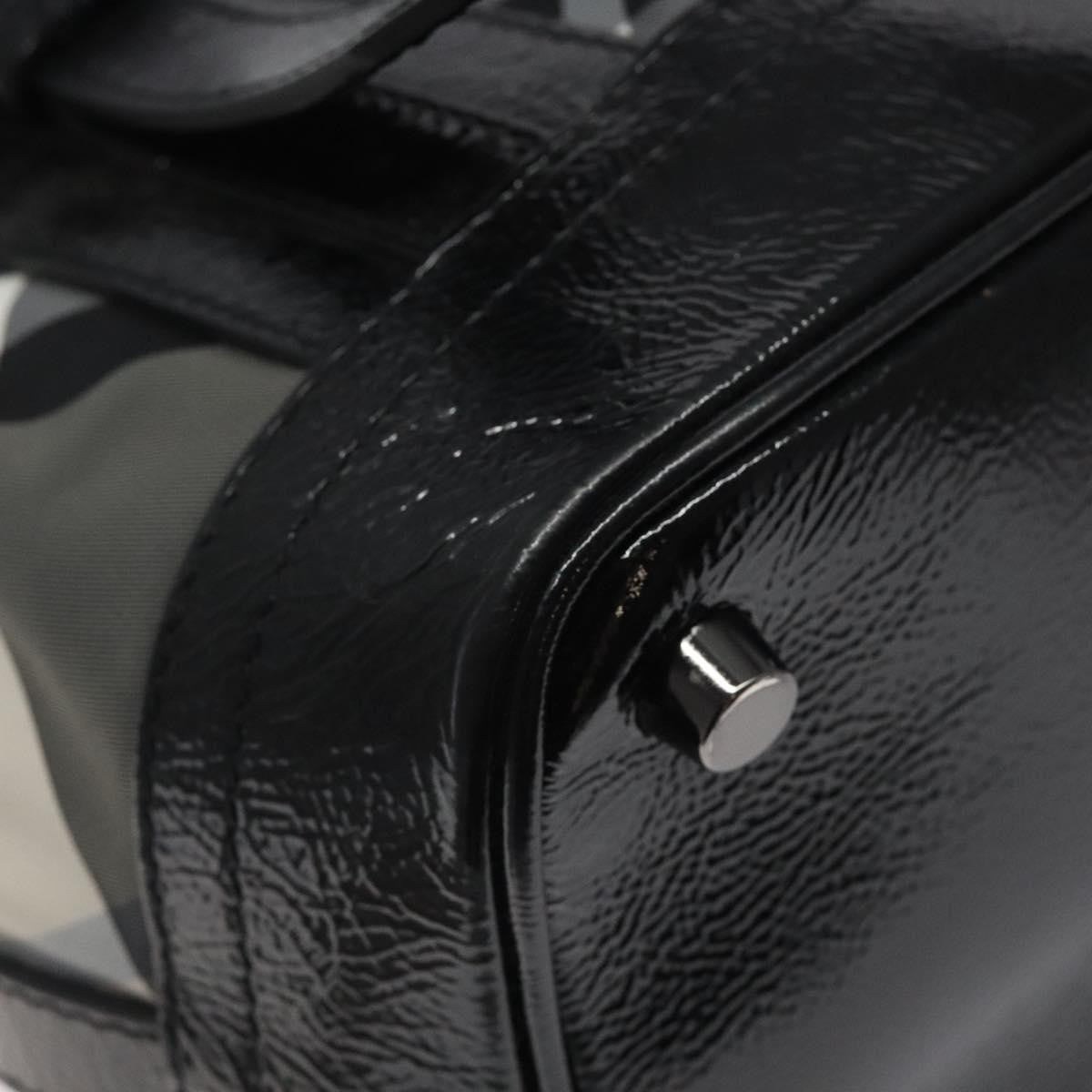 Burberry Lowry Convertible Tote Beat Check Nylon, BLACK, NYLON, Tote bag