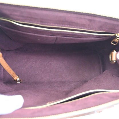 Louis Vuitton Greenwich Bag Damier, BROWN, LEATHER, Handbag