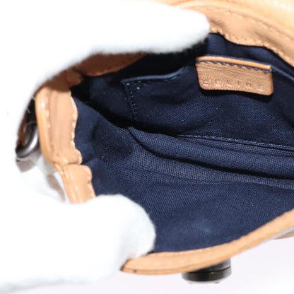 Celine Shoulder Bag Leather, BEIGE, LEATHER, Shoulder bag