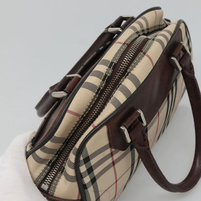 Burberry Nova Check Bowling Bag Canvas, BEIGE, CANVAS, Handbag