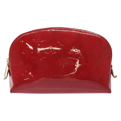 Louis Vuitton Cosmetic Pouch Monogram Vernis, RED, PATENT_LEATHER, Toiletry Case
