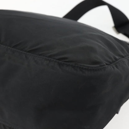 Prada Buckle Messenger Bag Tessuto, BLACK, NYLON, Crossbody bag