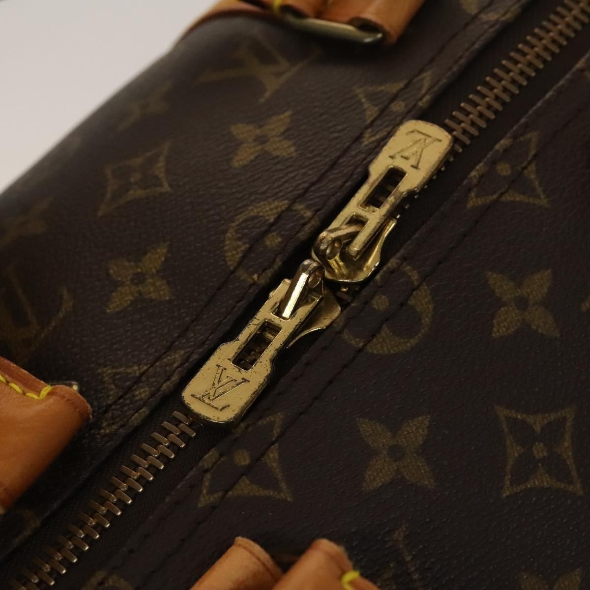 Louis Vuitton Keepall Bag Monogram Canvas, BROWN, CANVAS, Travel bag