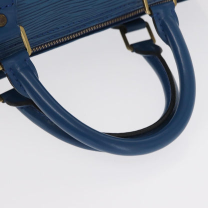 Louis Vuitton Speedy Handbag Epi Leather, BLUE, LEATHER, Handbag