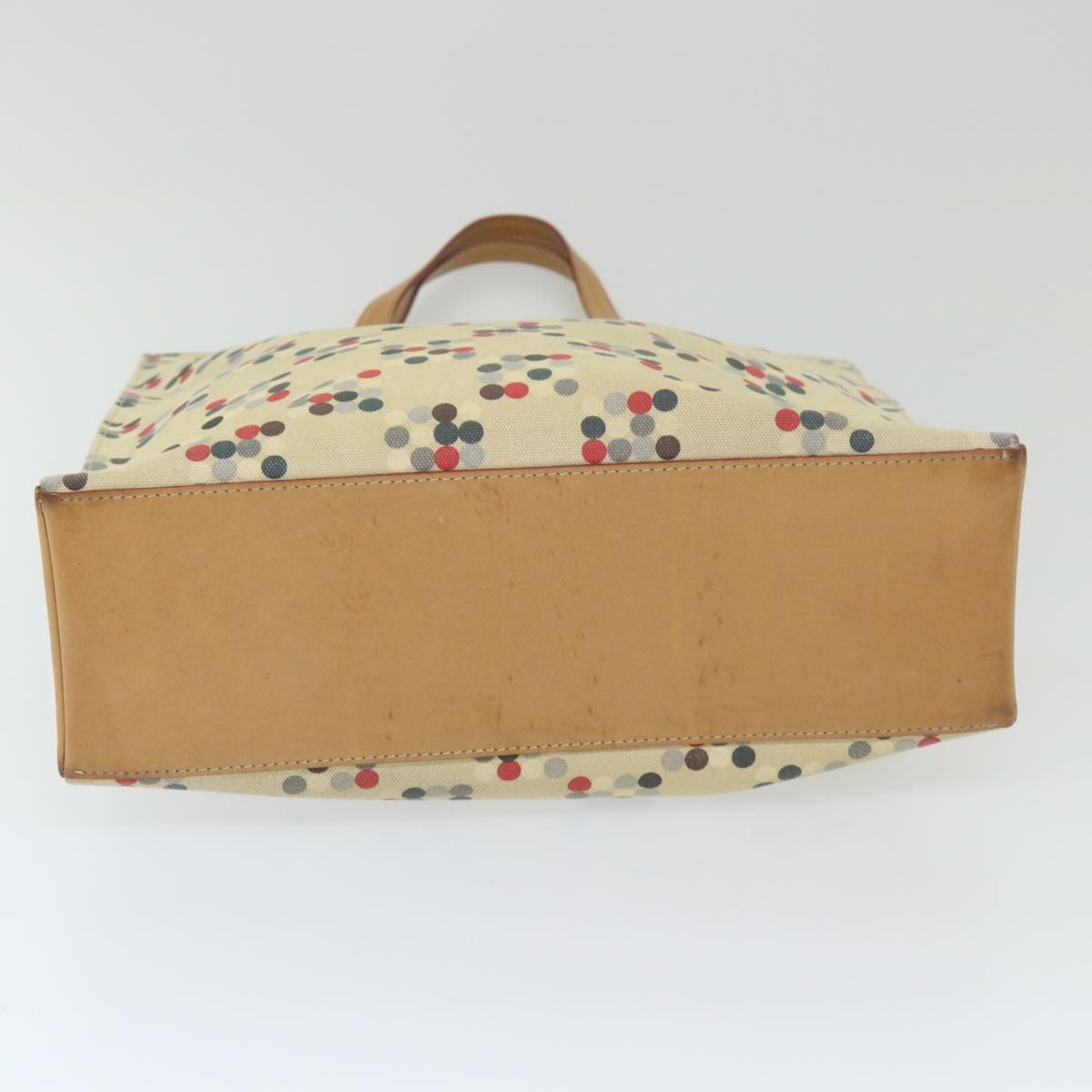 Burberry Open Tote Printed Canvas, BEIGE, CANVAS, Tote bag