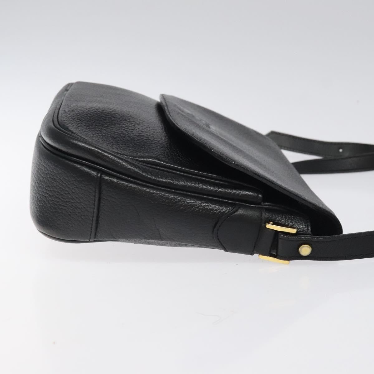 Burberry Flap Shoulder Bag Leather, BLACK, LEATHER, Shoulder bag