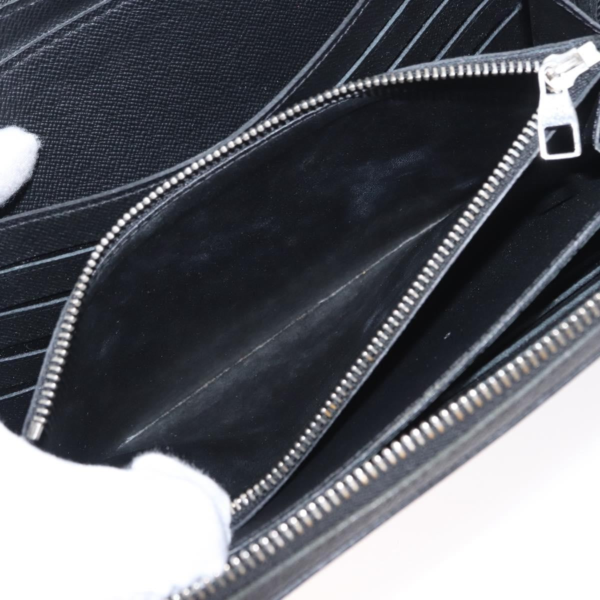 Louis Vuitton Zippy XL Taiga Leather, BLACK, LEATHER, Wallets