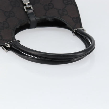 Gucci Vintage Jackie Handbag Canvas, BLACK, CANVAS, Handbag