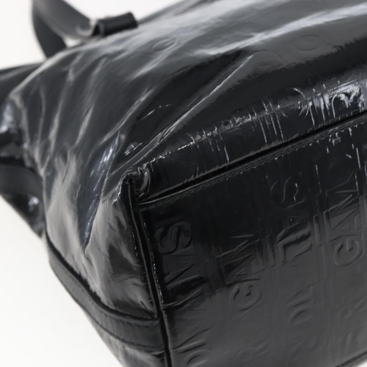 Salvatore Ferragamo Gancini Tote Patent leather, BLACK, PATENT_LEATHER, Tote bag