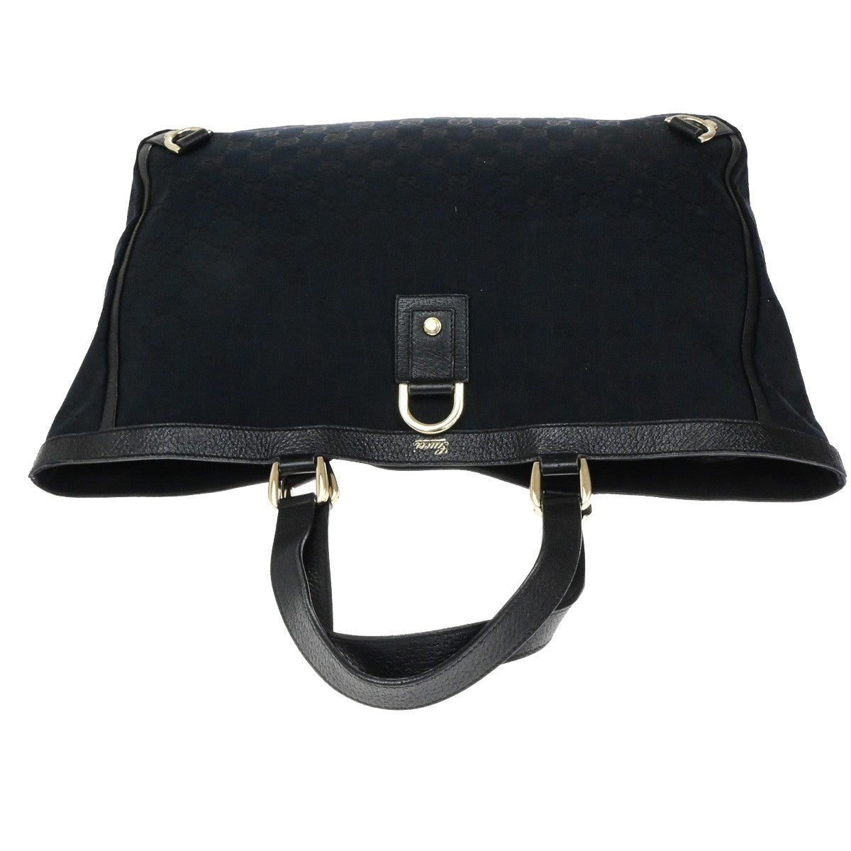Gucci Abbey D-Ring Tote GG Canvas, BLACK, CANVAS, Tote bag
