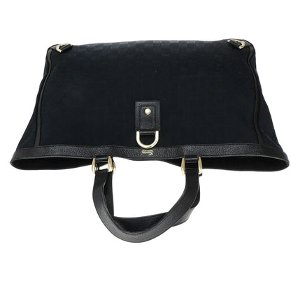 Gucci Abbey D-Ring Tote GG Canvas, BLACK, CANVAS, Tote bag