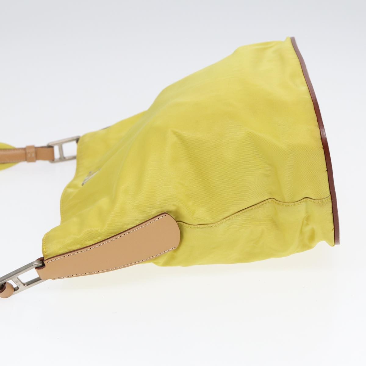 Prada Vintage Flap Messenger Bag Tessuto, YELLOW, NYLON, Shoulder bag