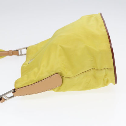 Prada Vintage Flap Messenger Bag Tessuto, YELLOW, NYLON, Shoulder bag