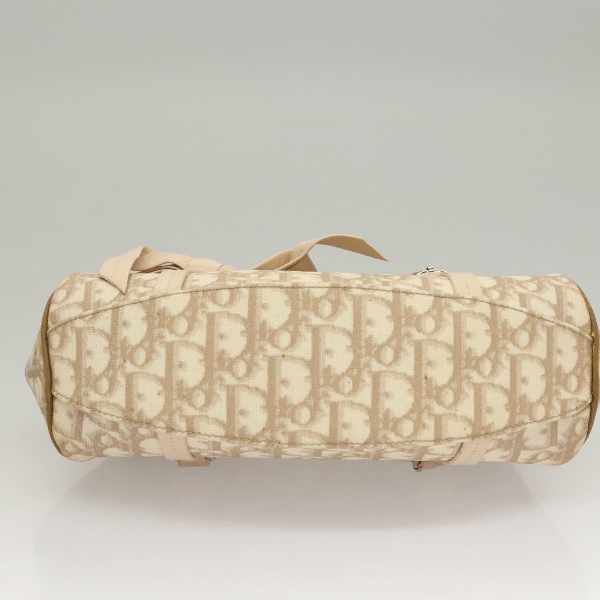 Christian Dior Vintage Trotter Romantique Flap Bag Diorissimo Coated Canvas, BEIGE, CANVAS, Handbag