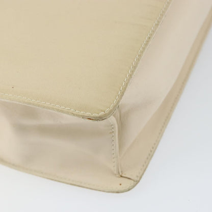 Prada Vintage Shoulder Bag Nylon and Leather, BEIGE, NYLON, Shoulder bag