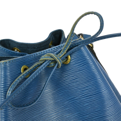 Louis Vuitton Petit Noe Handbag Epi Leather, BLUE, LEATHER, Shoulder bag