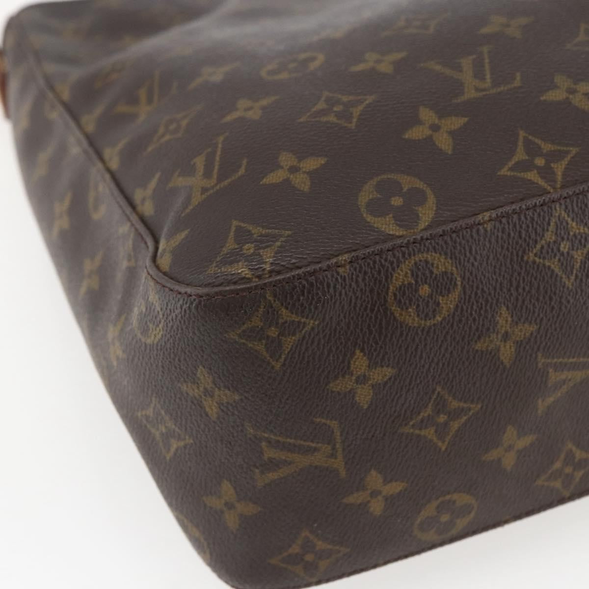 Louis Vuitton Looping Handbag Monogram Canvas, BROWN, CANVAS, Shoulder bag