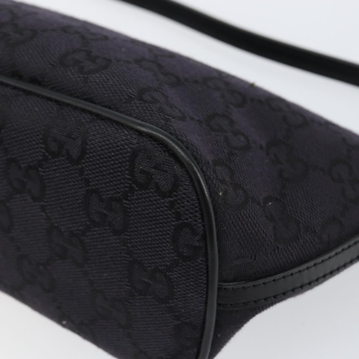 Gucci Vintage Boat Pochette GG Canvas, BLACK, CANVAS, Clutche & pouche