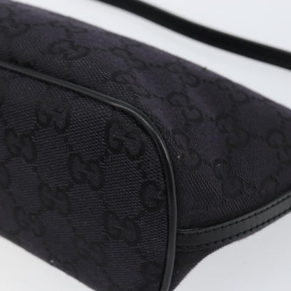 Gucci Vintage Boat Pochette GG Canvas, BLACK, CANVAS, Clutche & pouche