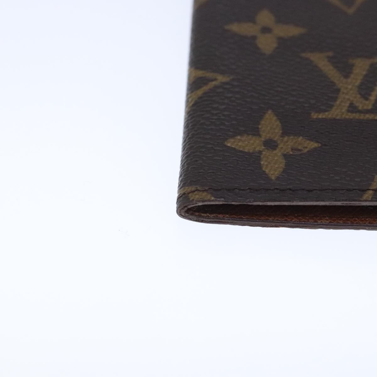 Louis Vuitton Porte Cartes Pression Card Case Monogram Canvas, BROWN, CANVAS, Card Holders
