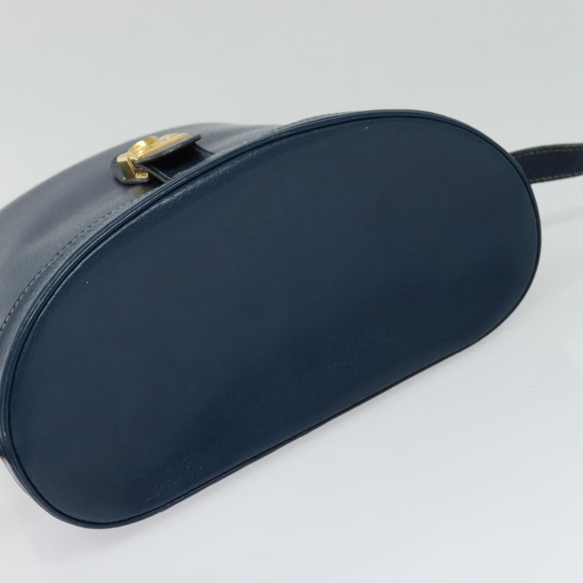 Gucci Vintage Shoulder Bag Leather, BLUE, LEATHER, Shoulder bag