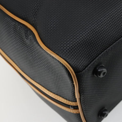 Saint Laurent Vintage Boston PVC Leather, BLACK, PVC, Travel bag