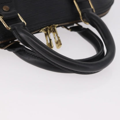 Louis Vuitton Alma Handbag Epi Leather, Black, Leather, Handbag