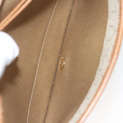 Christian Dior Vintage Honeycomb chain Canvas, BEIGE, CANVAS, Handbag