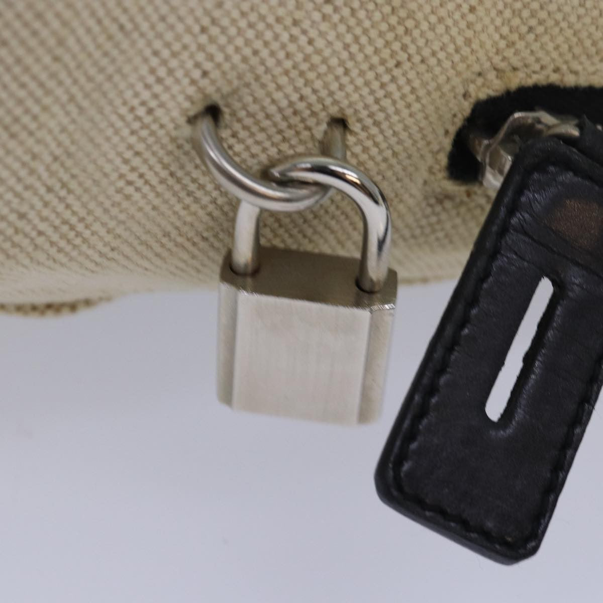 Prada Vintage Handbag Canvas, BEIGE, CANVAS, Handbag