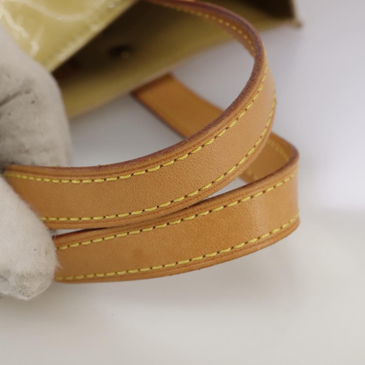 Louis Vuitton Reade Handbag Monogram Vernis, BEIGE, PATENT_LEATHER, Handbag