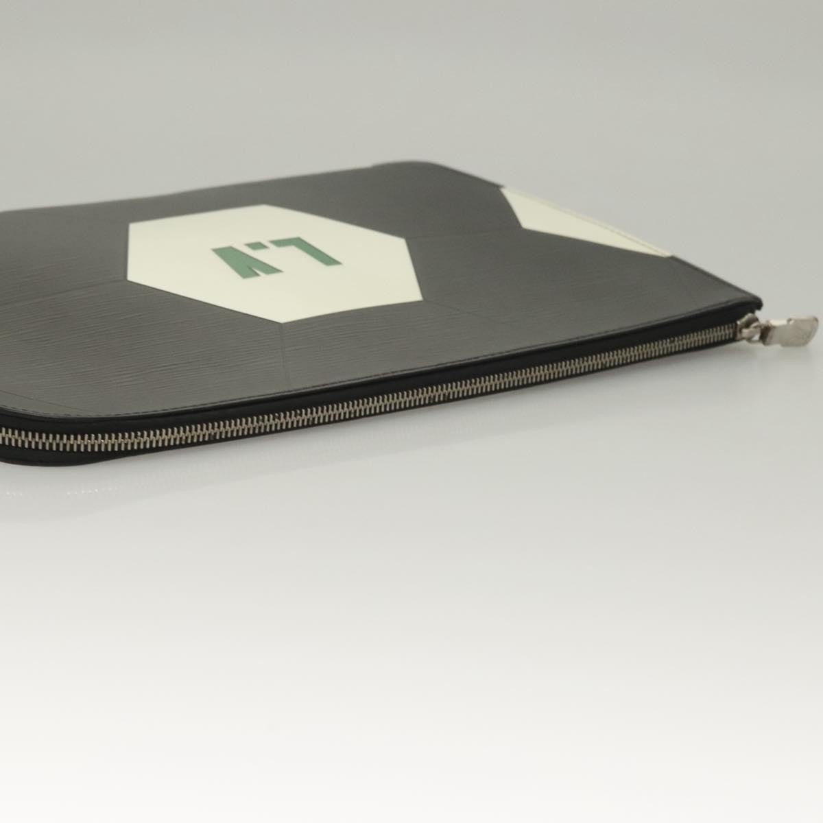 Louis Vuitton Pochette Jour Limited Edition FIFA World Cup Epi Leather, BLACK, LEATHER, Clutche & pouche