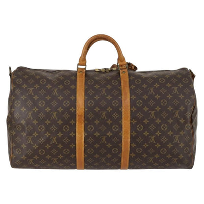 Louis Vuitton Keepall Bag Monogram Canvas, BROWN, CANVAS, Travel bag