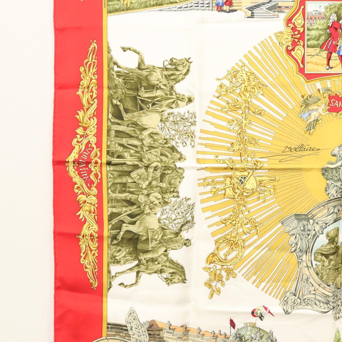 Hermes Carré 90 Silk multicolor, RED, SILK, Scarve & shawl