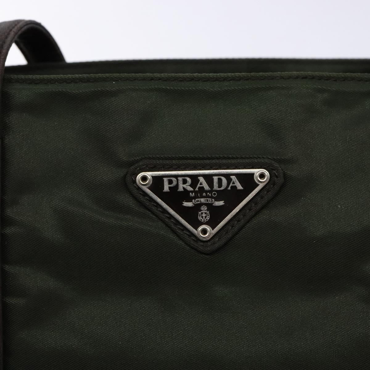 Prada Vintage Shoulder Bag Tessuto, KHAKI, NYLON, Shoulder bag