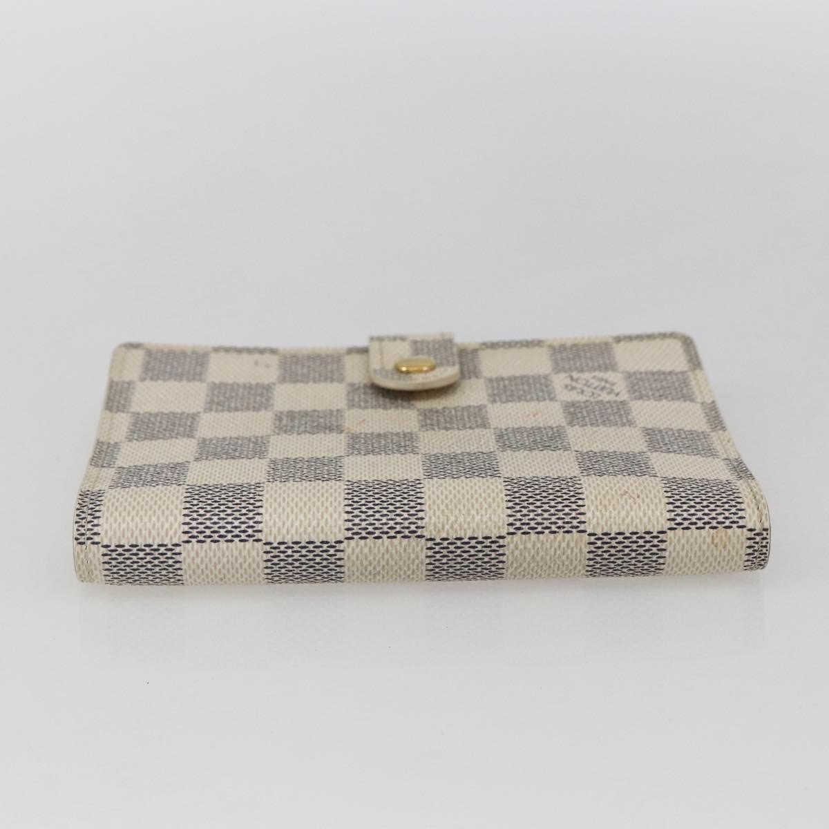 Louis Vuitton Agenda Cover Damier Azur, WHITE, CANVAS, Wallets