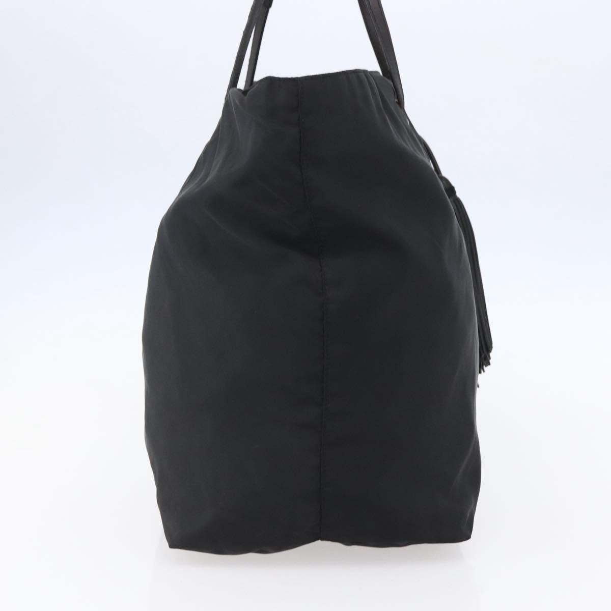 Prada Vintage Tote Nylon, BLACK, NYLON, Tote bag