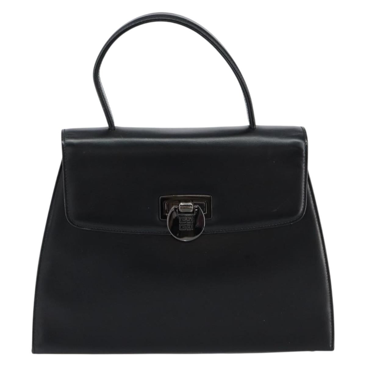 Givenchy Twist lock top handle bag Leather, BLACK, LEATHER, Handbag