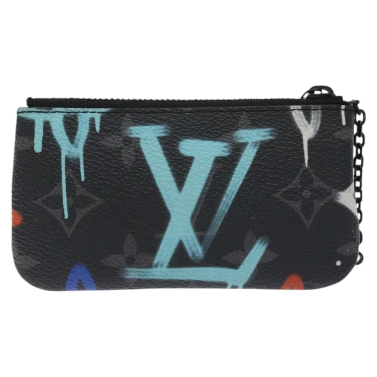 Louis Vuitton Pochette Clés Monogram Canvas, BLACK, CANVAS, Wallets