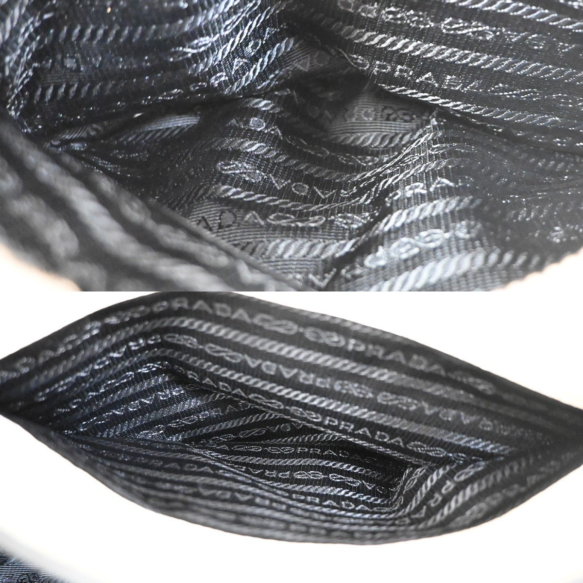 Prada Vintage Tote Leather, WHITE, LEATHER, Tote bag