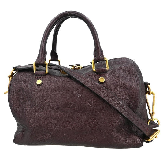 Louis Vuitton Speedy Bandouliere Bag Monogram Empreinte Leather, PURPLE, LEATHER, Handbag