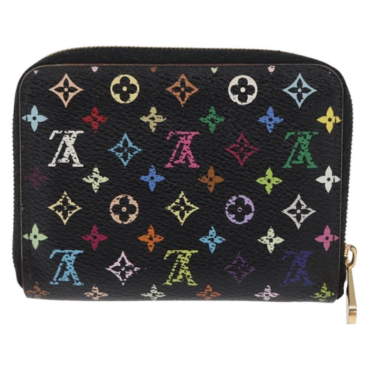 Louis Vuitton Porte-Monnaie Zippy Wallet Monogram Multicolor, BLACK, CANVAS, Wallets