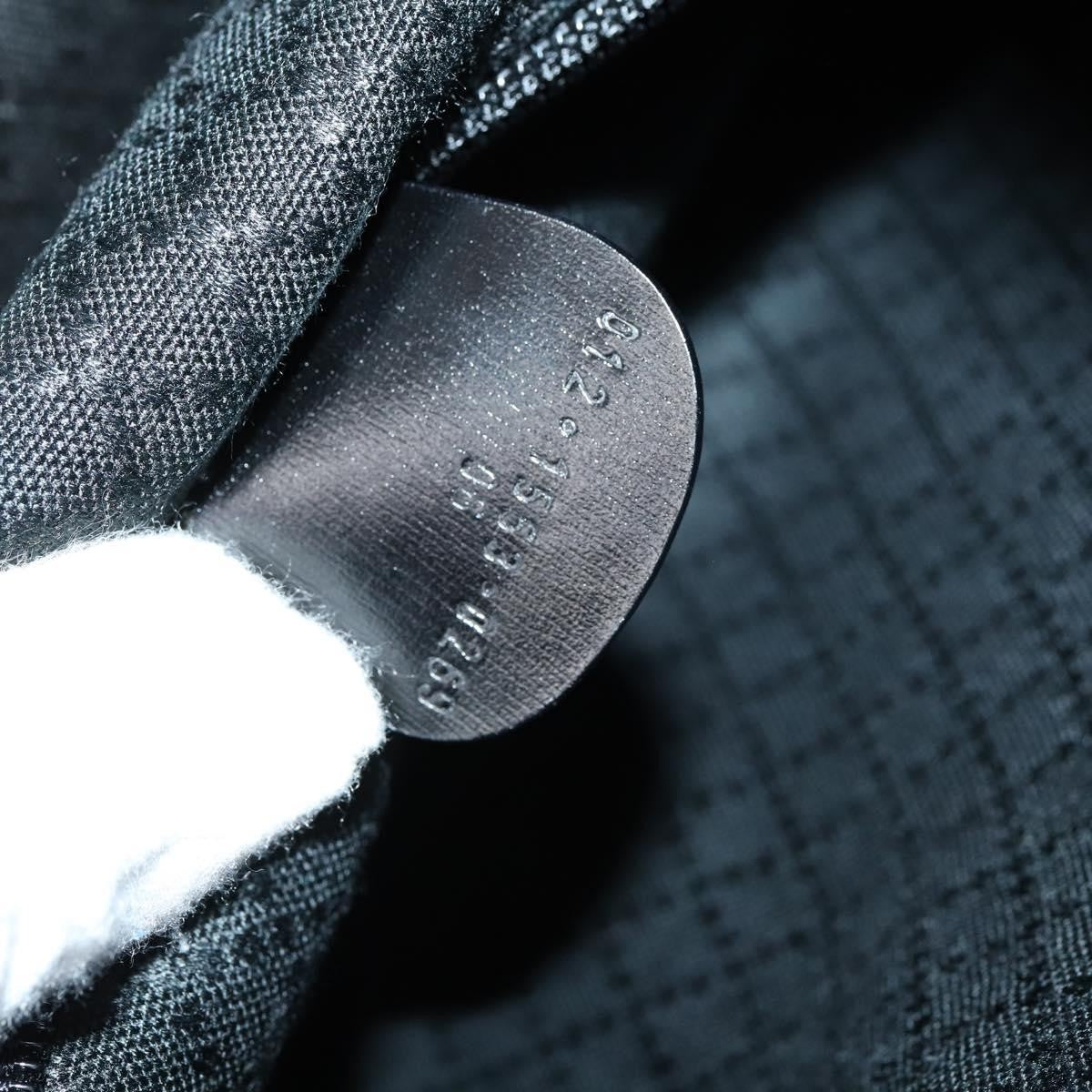 Gucci Travel Boston Bag Leather with Nylon, BLACK, LEATHER, Travel bag