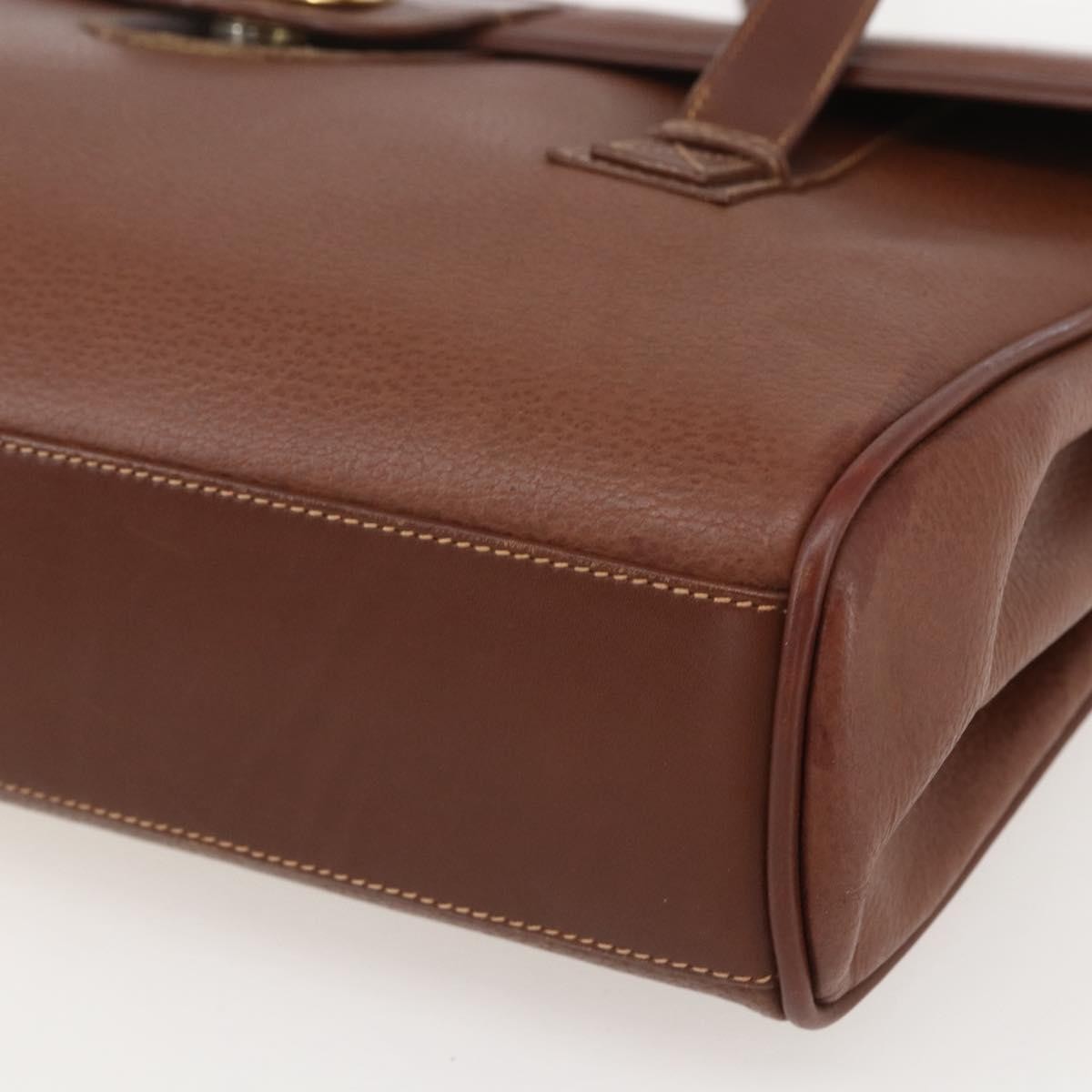 Gucci Vintage tote Leather, BROWN, LEATHER, Tote bag