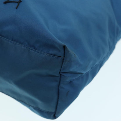 Prada Robot Open Tote Tessuto, BLUE, NYLON, Tote bag