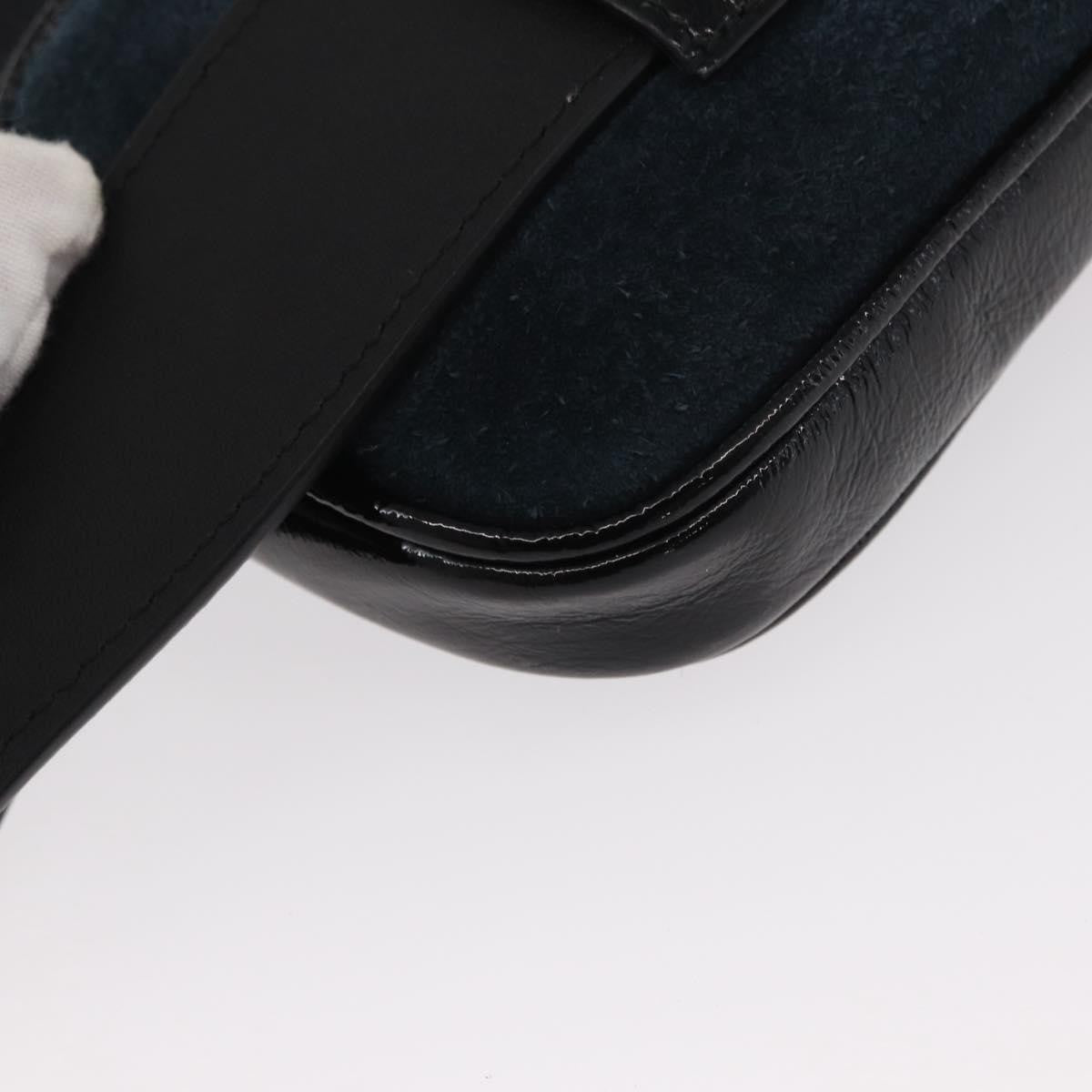 Gucci Ophidia Belt Bag Suede, NAVY, SUEDE, Shoulder bag