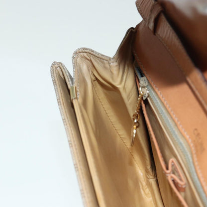 Celine Vintage Macadam Shoulder Bag Canvas, BEIGE, CANVAS, Shoulder bag