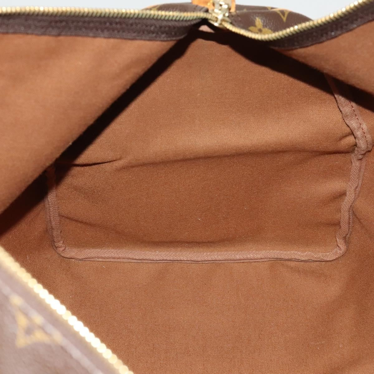 Louis Vuitton Keepall Bag Monogram Canvas, BROWN, CANVAS, Travel bag
