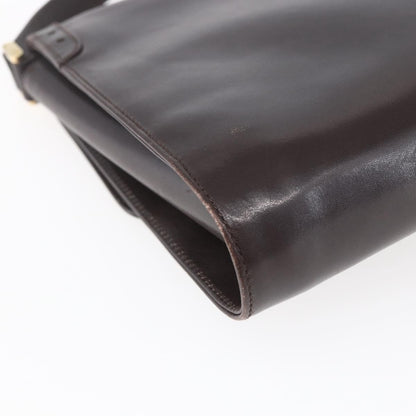 Gucci Vintage Shoulder Bag Leather, BROWN, LEATHER, Shoulder bag